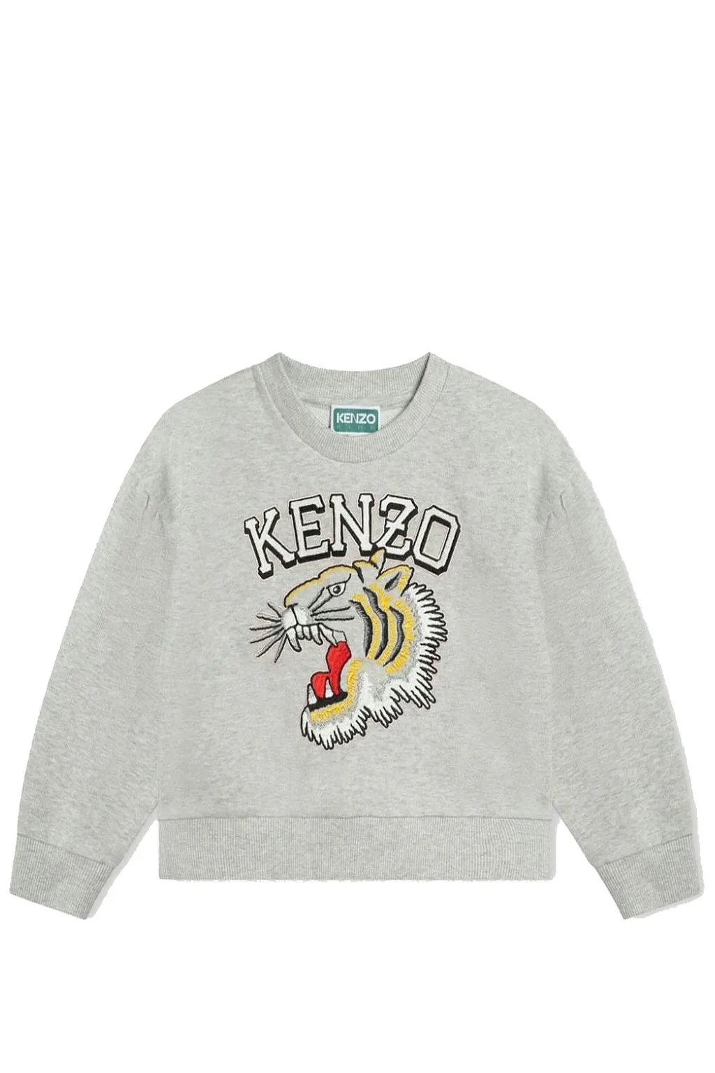 Kenzo Kids Tiger-Embroidered Crewneck Sweatshirt