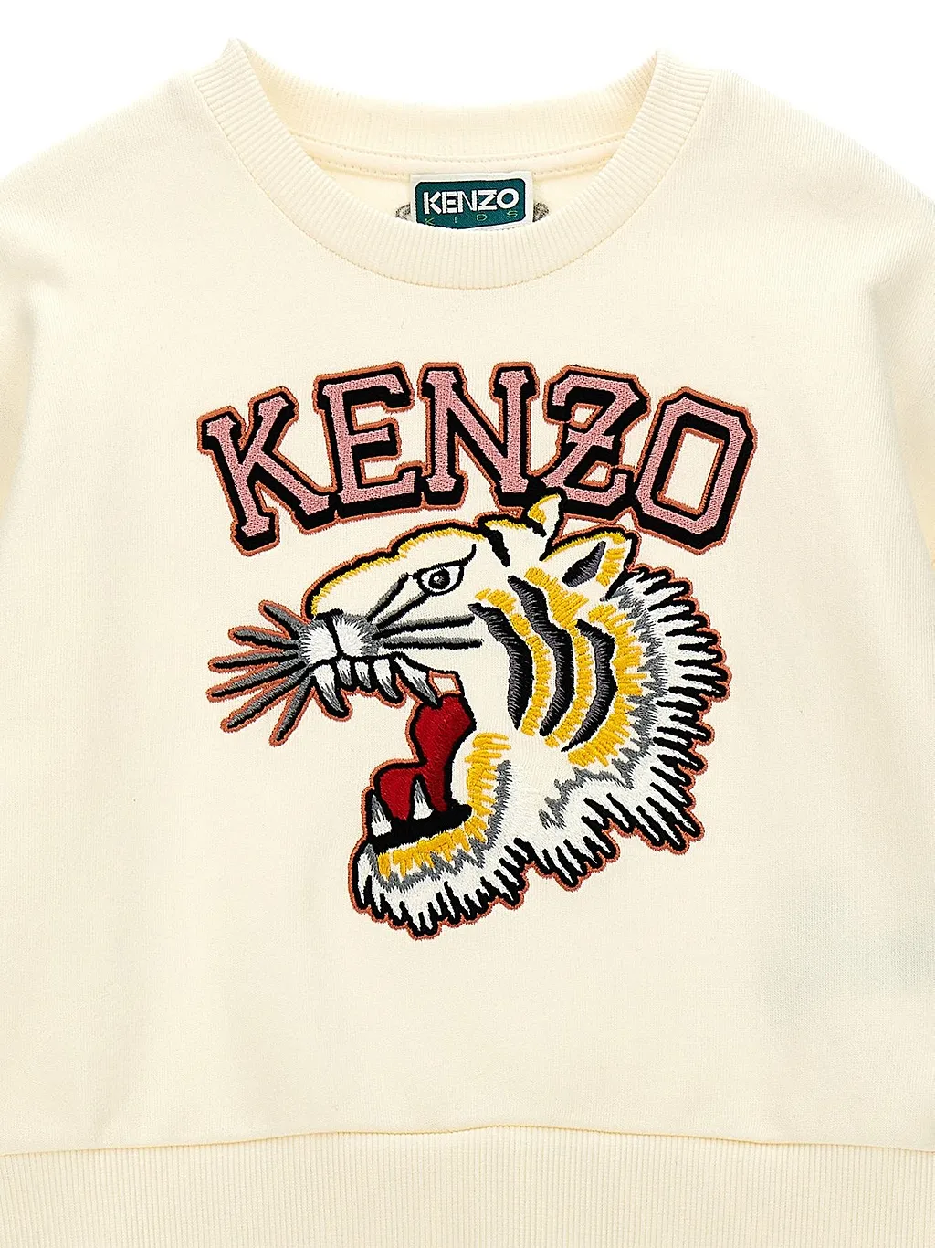 Kenzo Kids Tiger-Embroidered Crewneck Sweatshirt