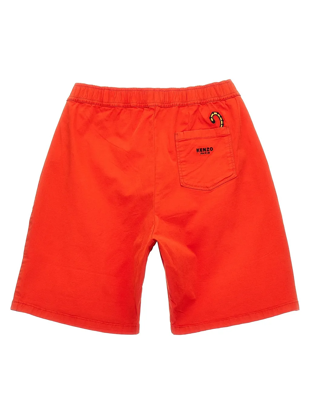 Kenzo Kids Tiger Embroidered Drawstring Bermuda Shorts