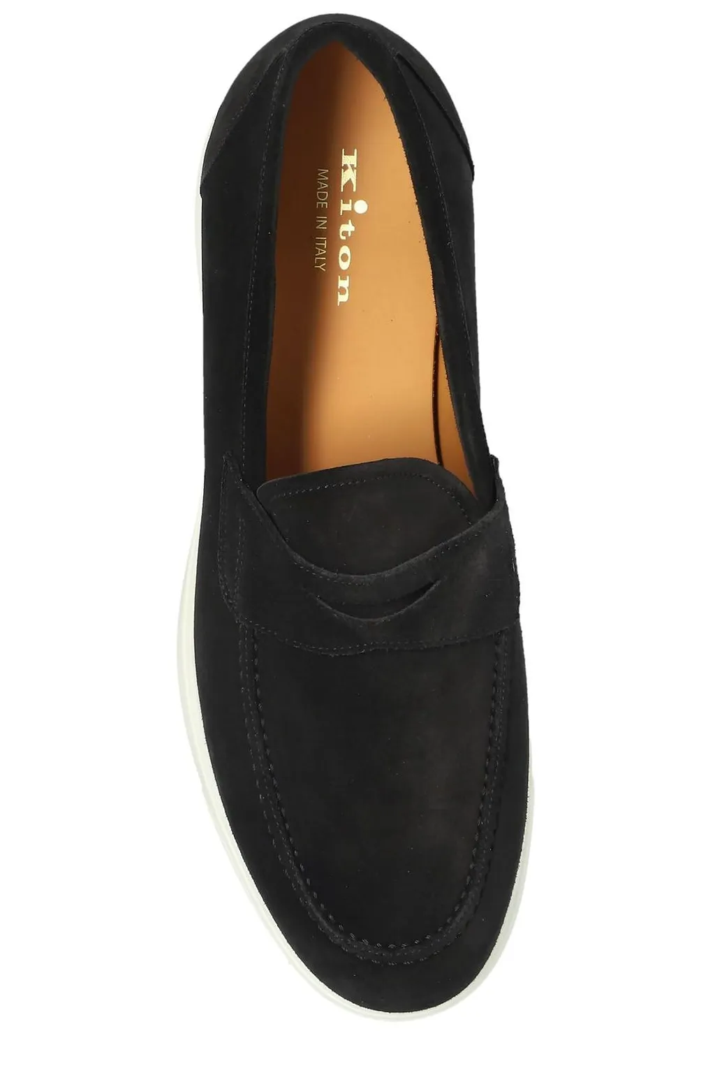 Kiton Contrast Sole Loafers