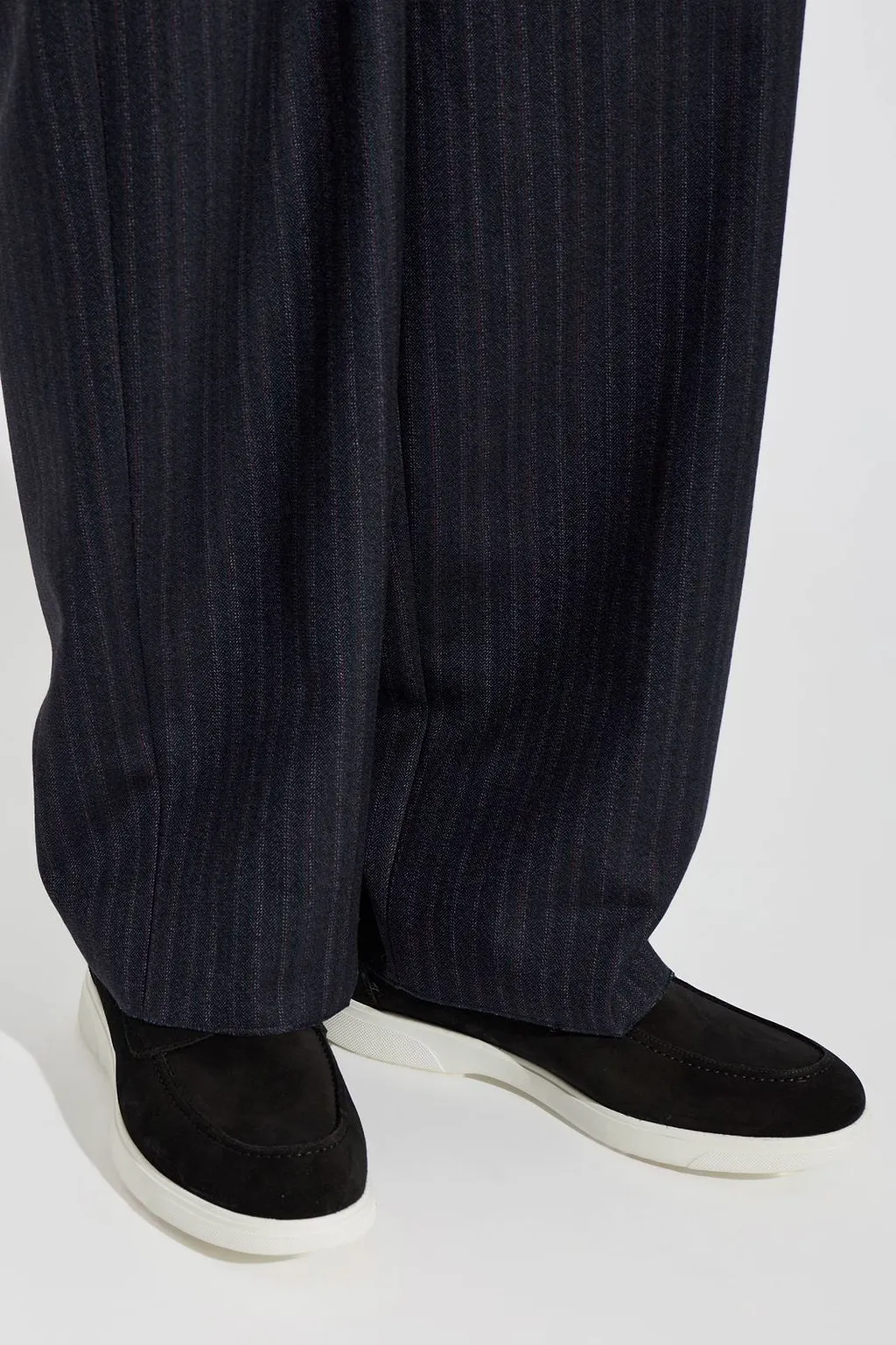 Kiton Contrast Sole Loafers