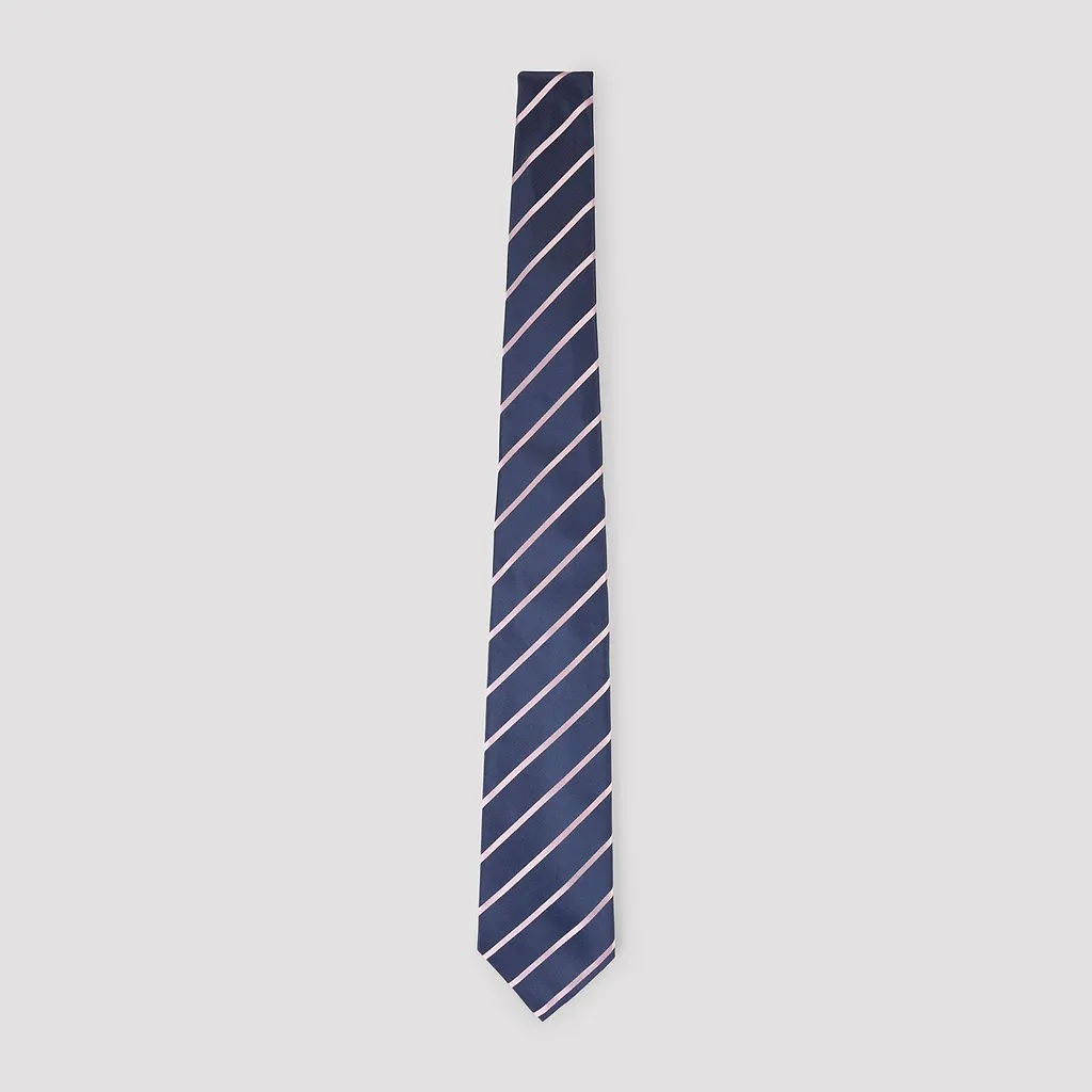 Kiton Diagonal Stripe Silk Tie