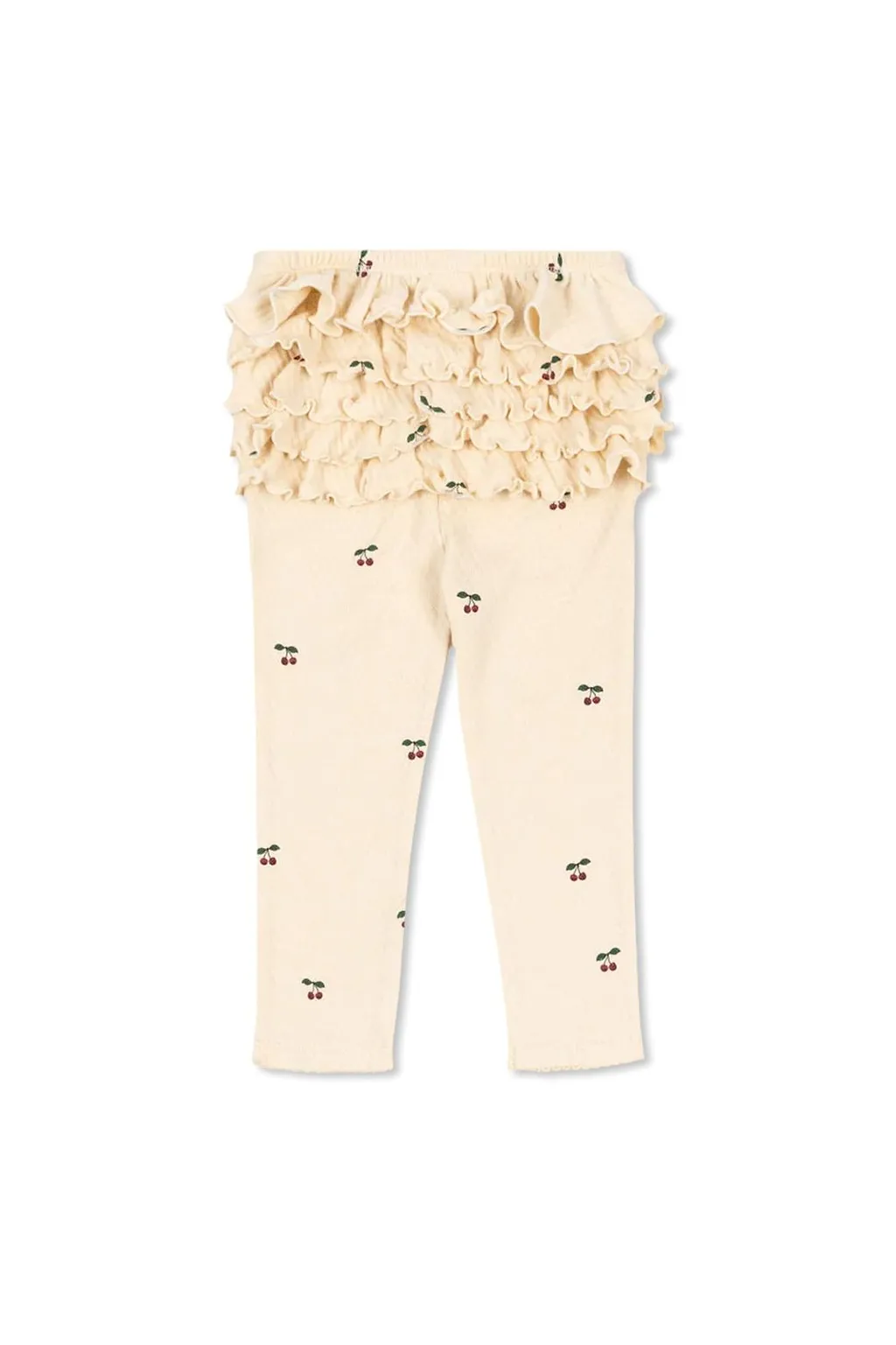Konges Slojd Ruffled Patterned Knitted Trousers
