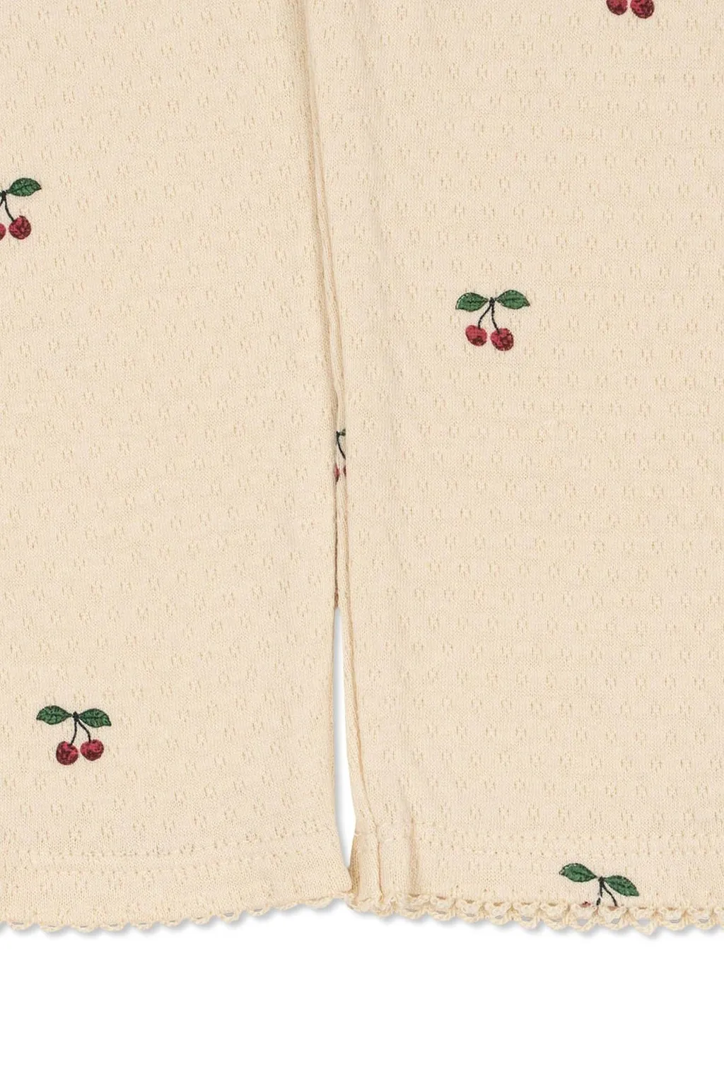 Konges Slojd Ruffled Patterned Knitted Trousers