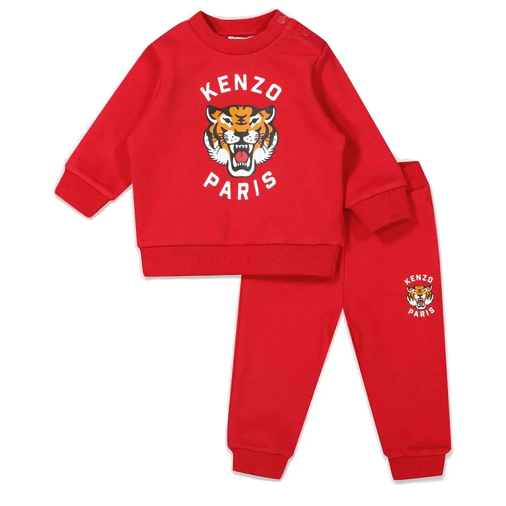 Kenzo Kids Two Piece Logo-Print Tracksuit Set