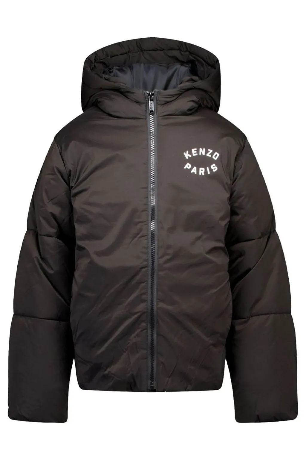 Kenzo Kids Zip-Up Padded Hooded Jacket
