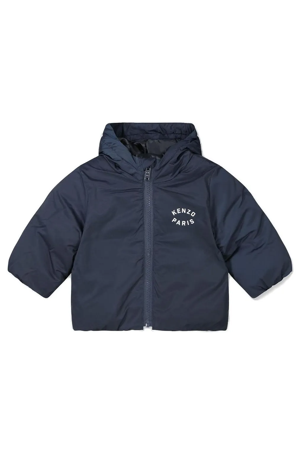 Kenzo Kids Zip-Up Hooded Puffer Jacket