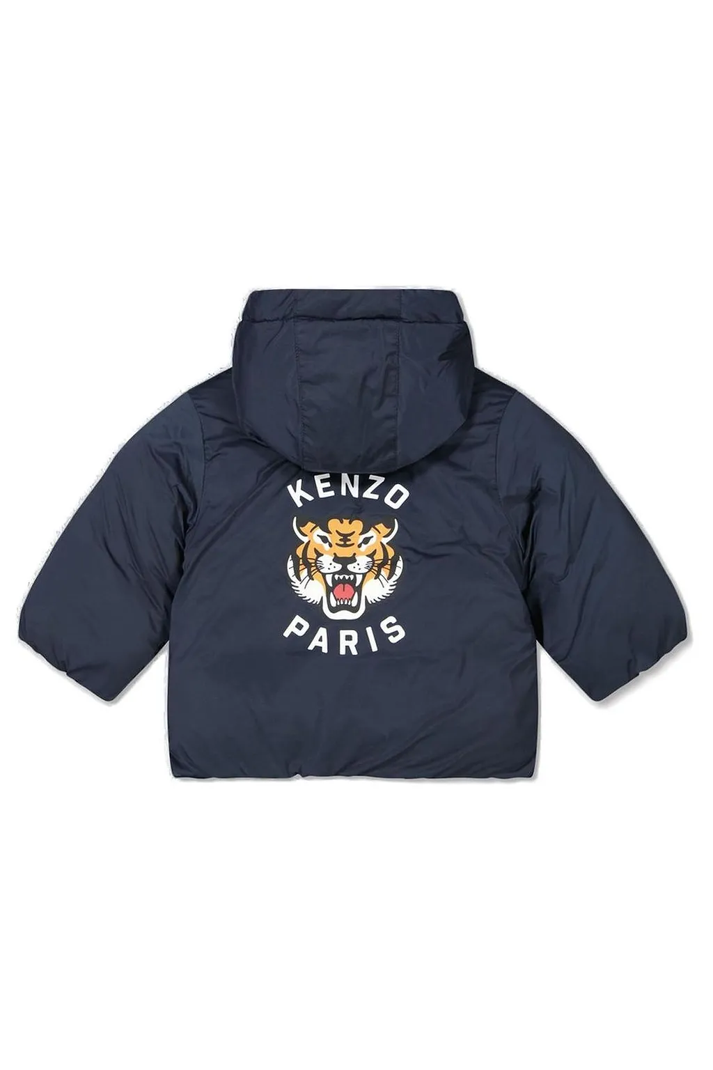 Kenzo Kids Zip-Up Hooded Puffer Jacket