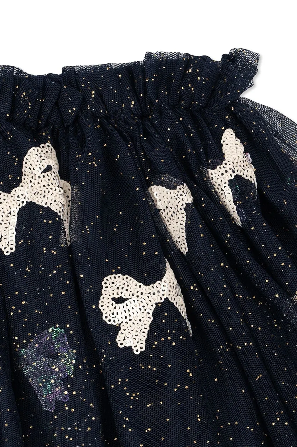 Sequin Bow Tulle Skirt