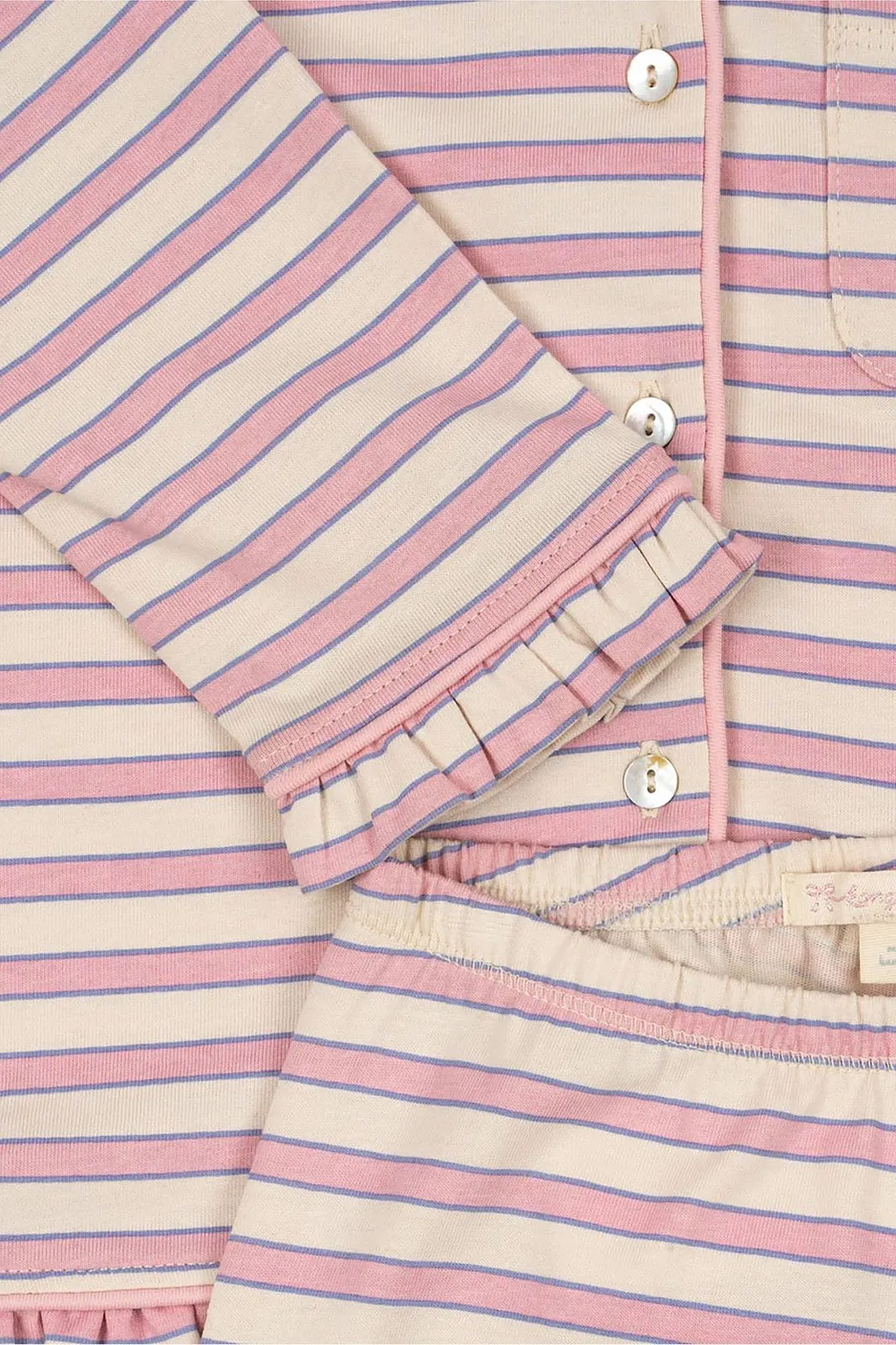 Konges Slojd Ruffled Striped Pyjamas