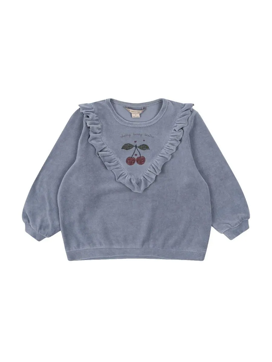 Konges Slojd Ruffled Cherry Sweater