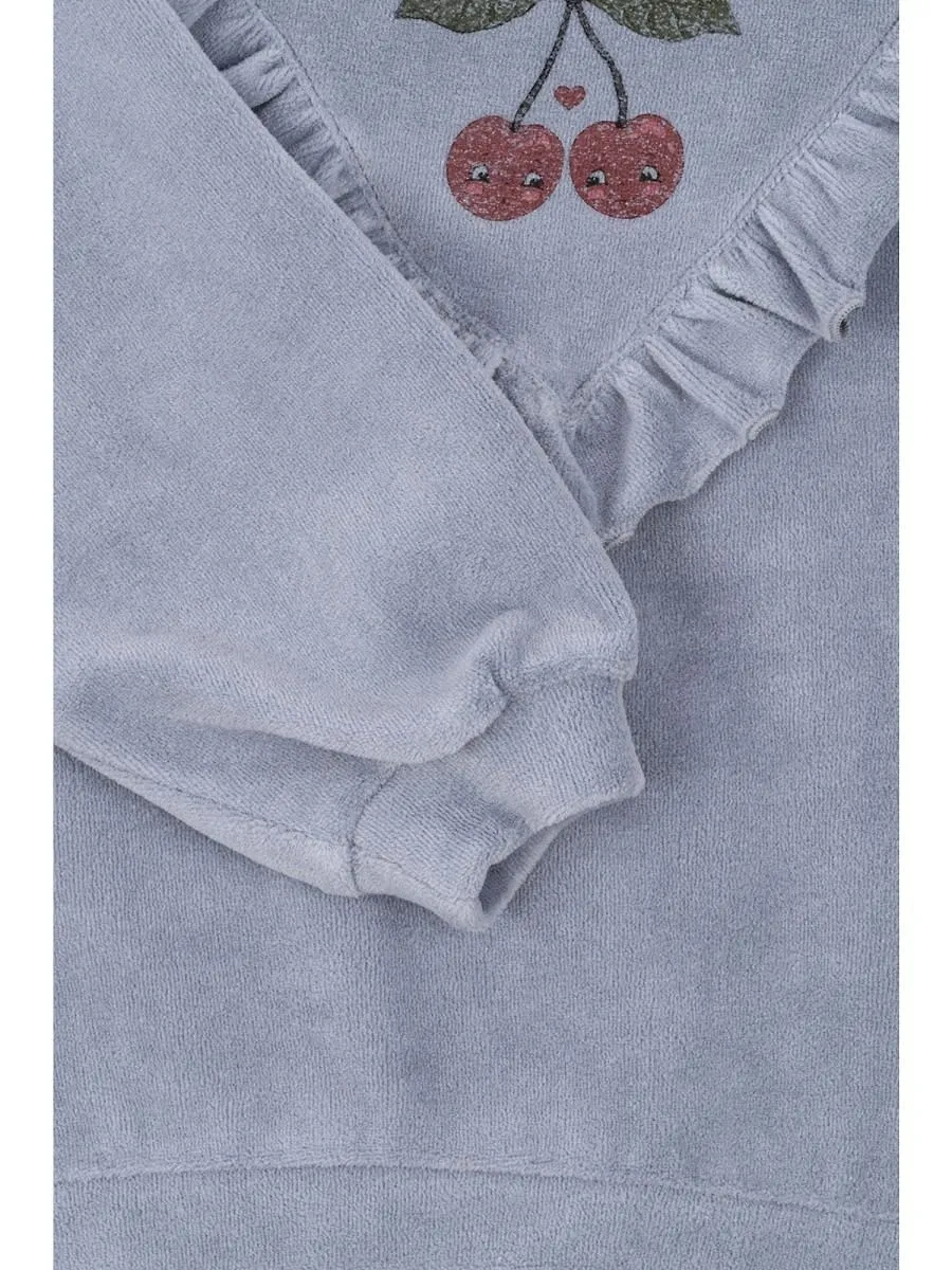 Konges Slojd Ruffled Cherry Sweater