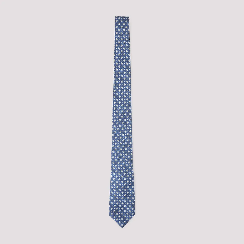 Kiton Floral Silk Tie