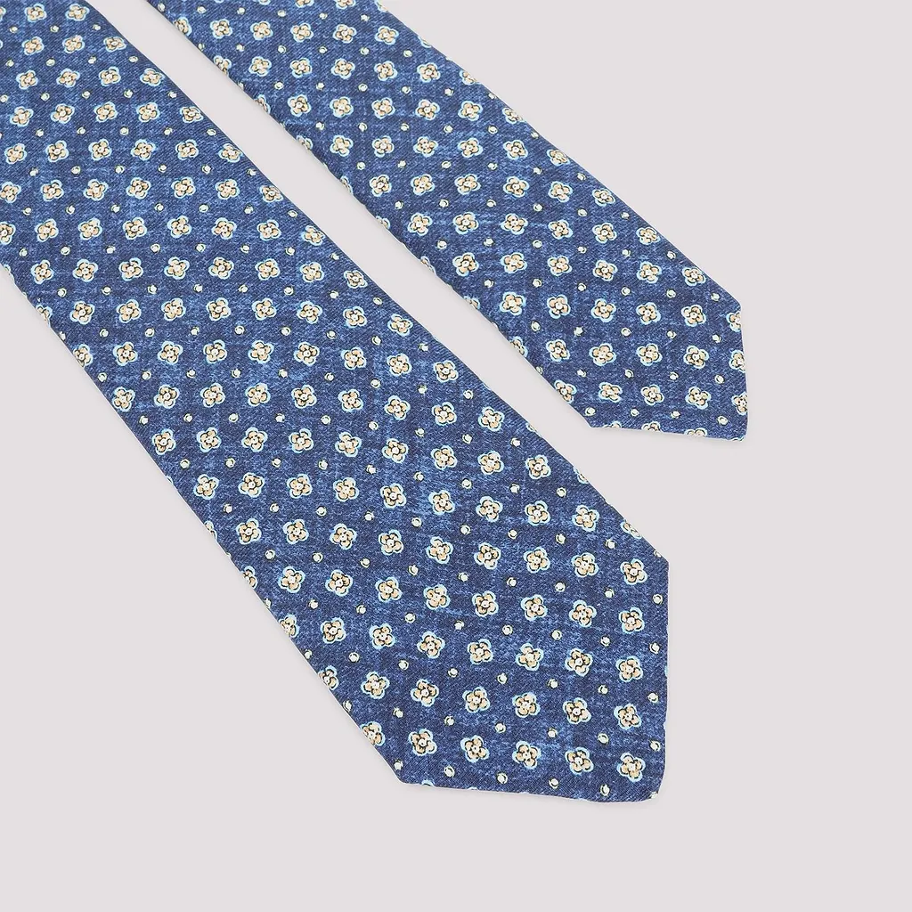 Kiton Floral Silk Tie