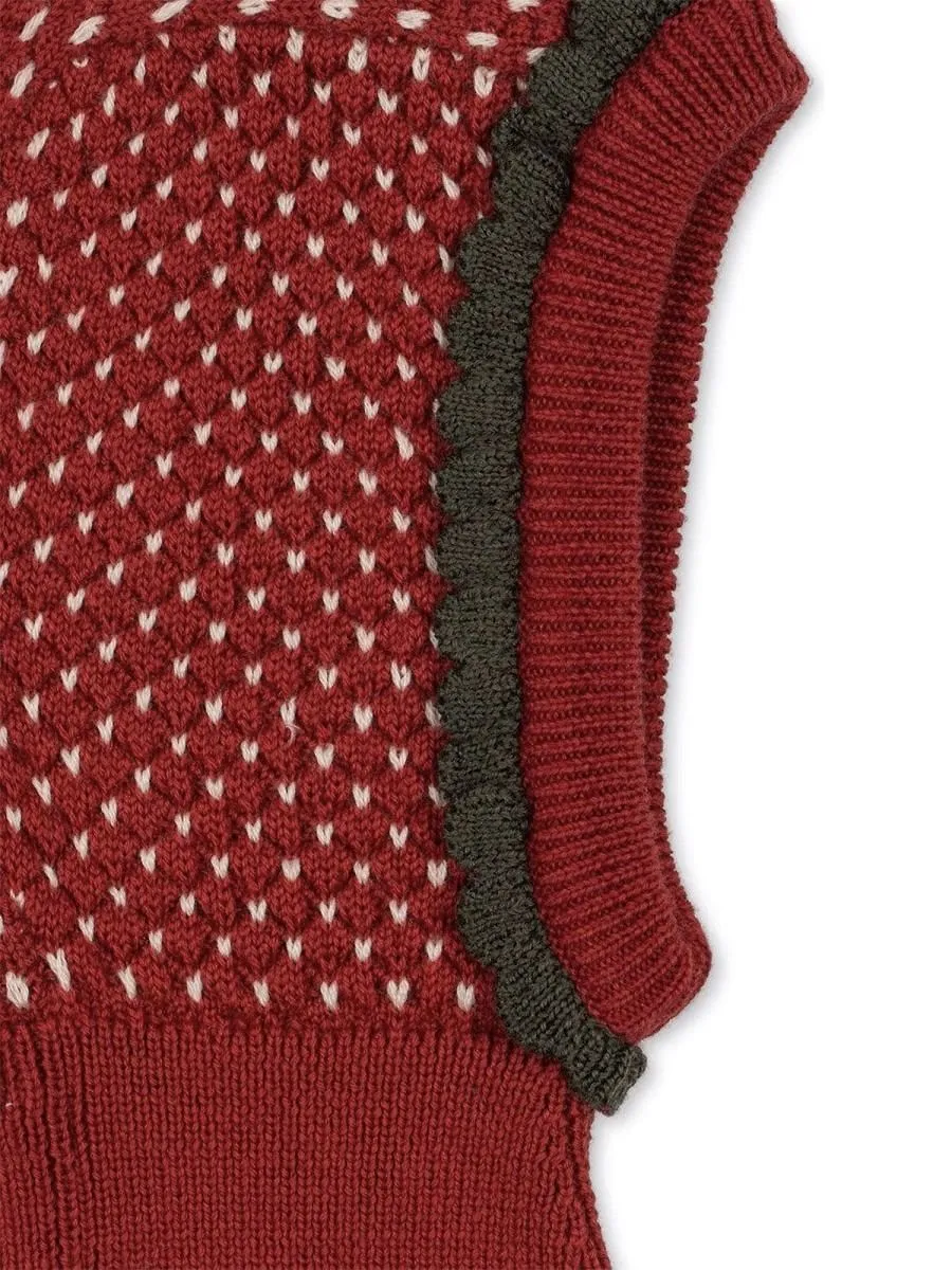 Konges Slojd Strawberry Knit Balaclava Hat