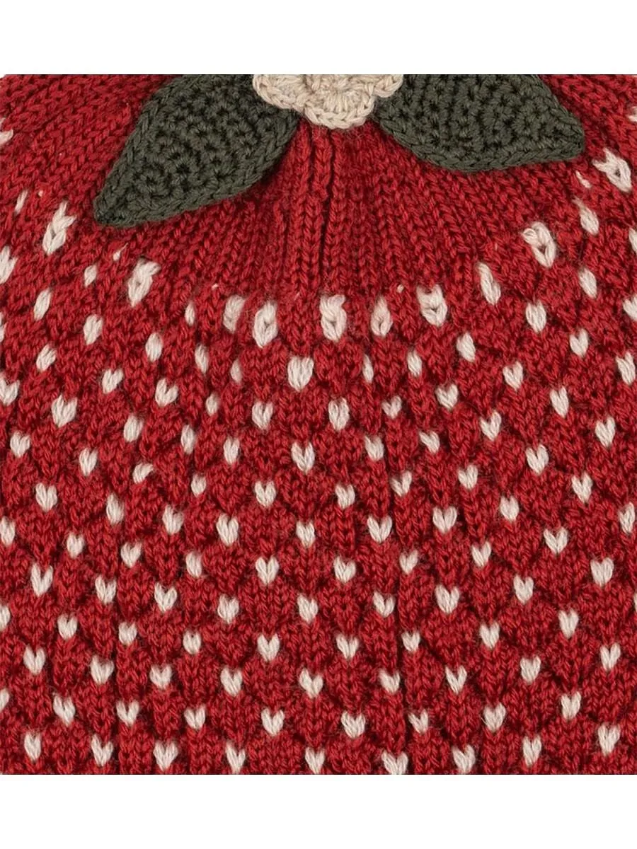 Konges Slojd Strawberry Knit Hat