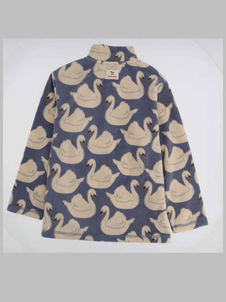 Konges Slojd Tavi Swan Print Fleece Sweatshirt