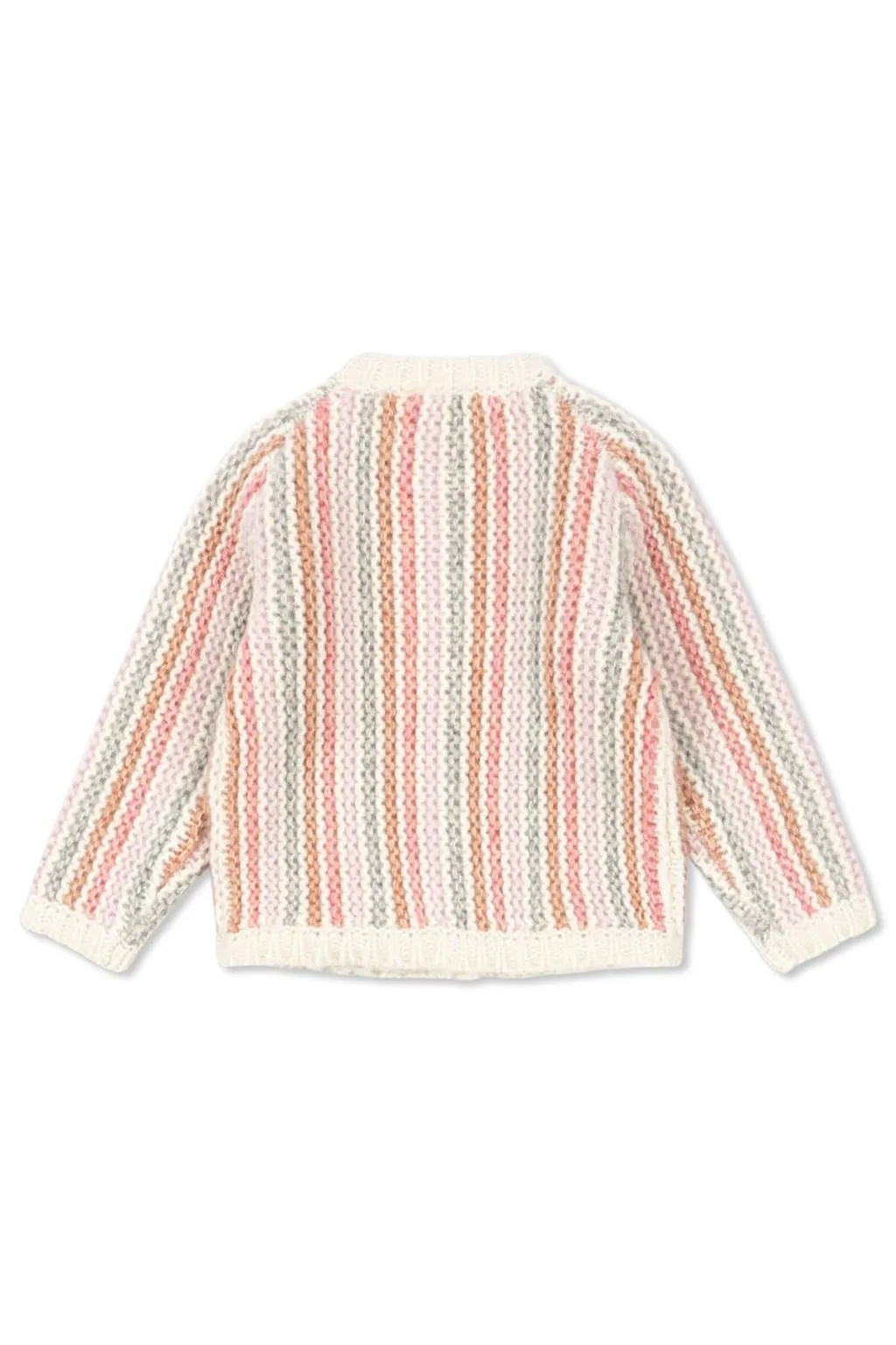 Konges Slojd Textured Striped Cardigan