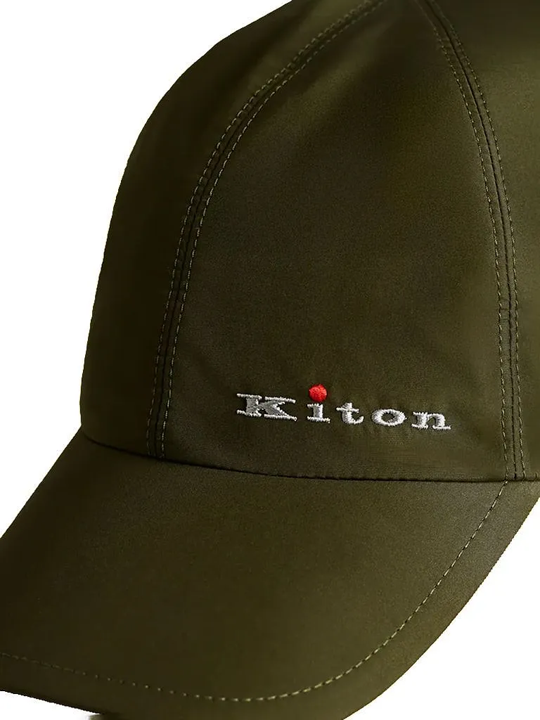 Kiton Logo Embroidered Curved Peak Cap