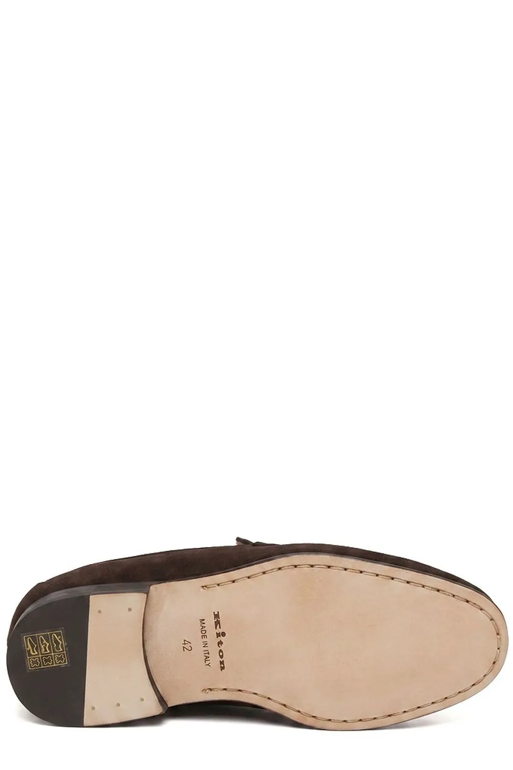 Kiton Logo Printed Loafers