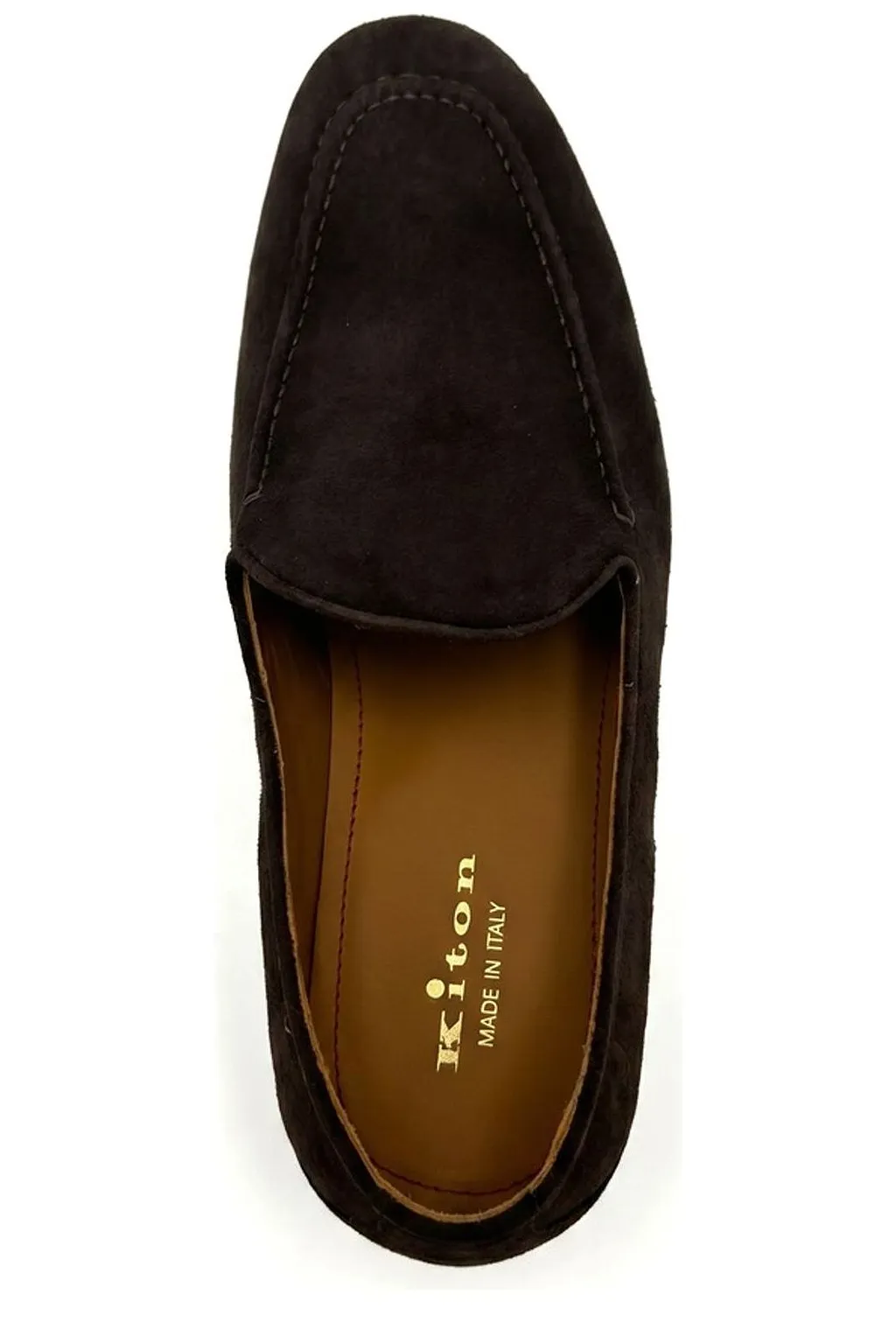 Kiton Logo Printed Loafers