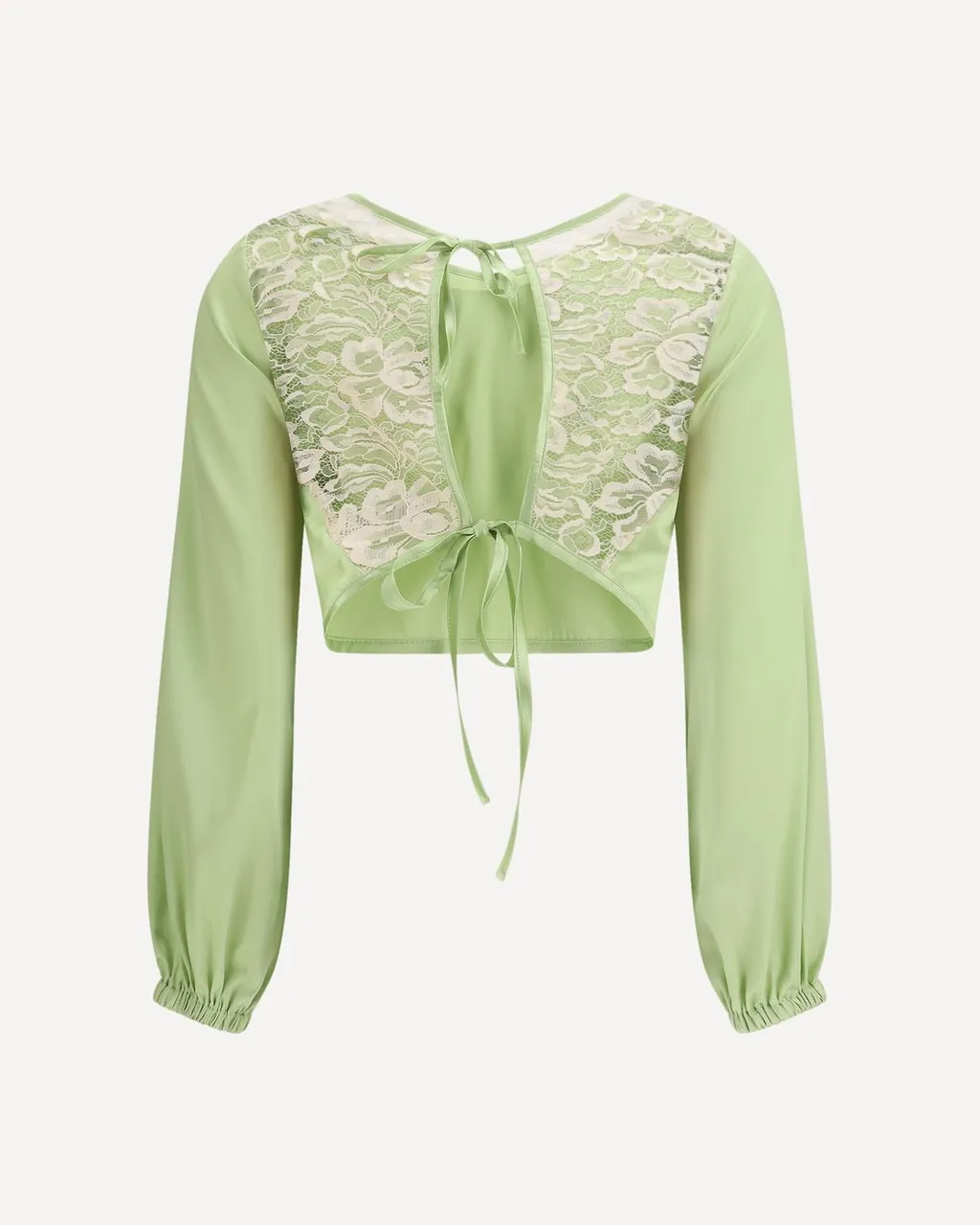 Kristina Ti Lace Back Tie V-Neck Top