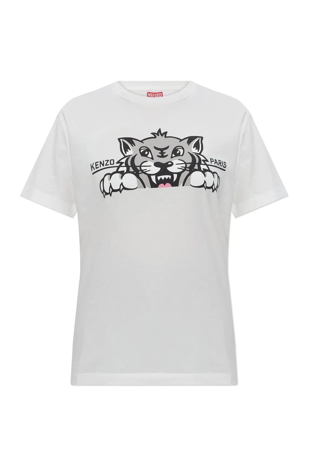 Kenzo Logo Printed Crewneck T-Shirt