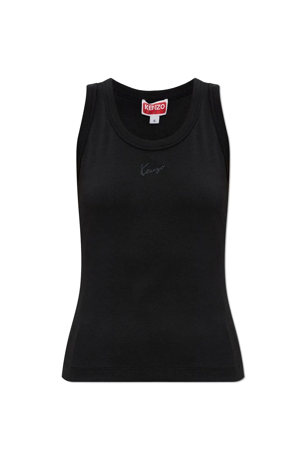 Kenzo Logo Ribbed Tank Top