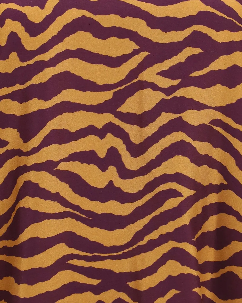 Tiger-Print High Collar Blouse