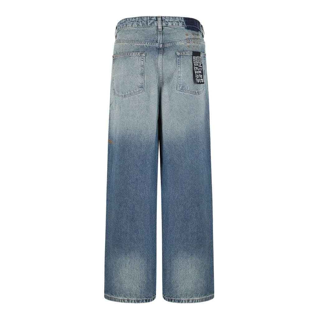 Gradient Wide-Leg Jeans
