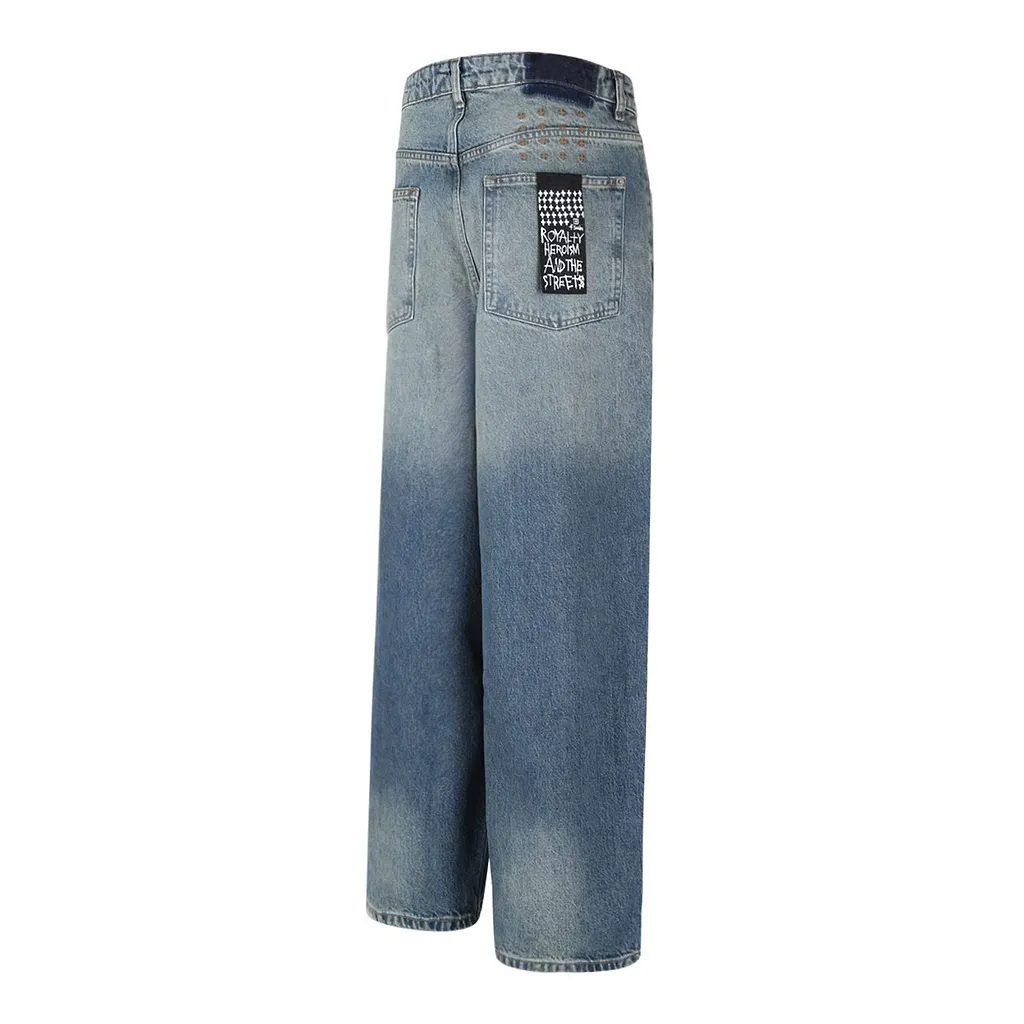 Gradient Wide-Leg Jeans