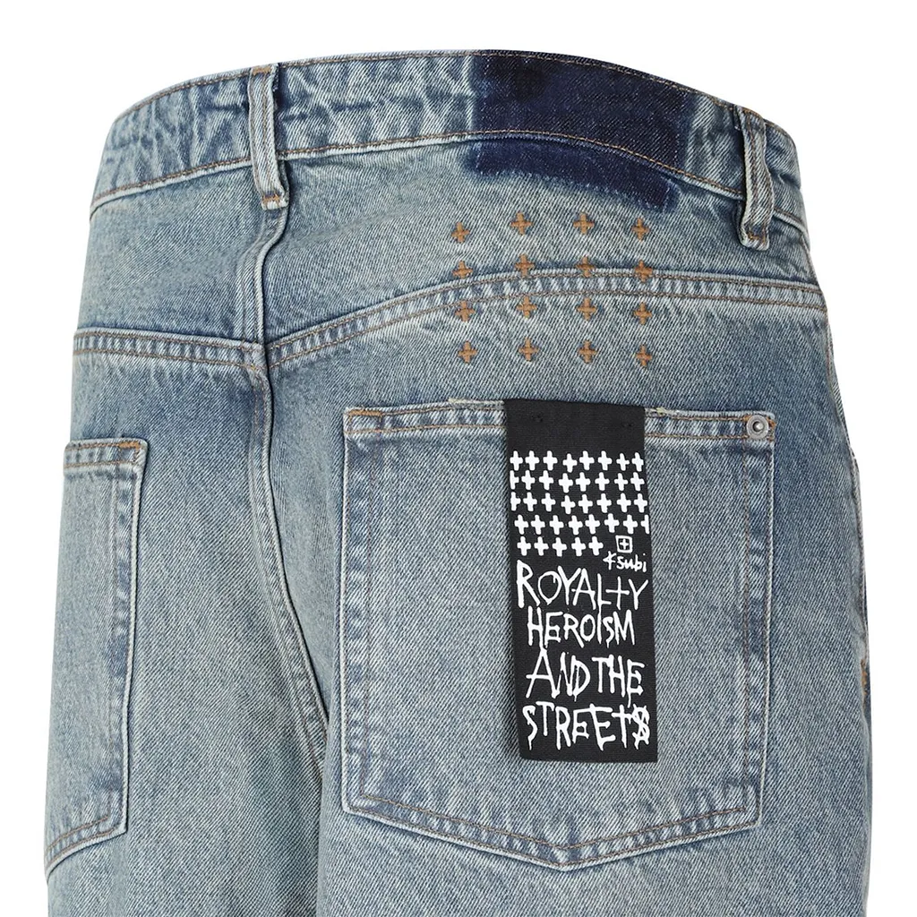 Gradient Wide-Leg Jeans