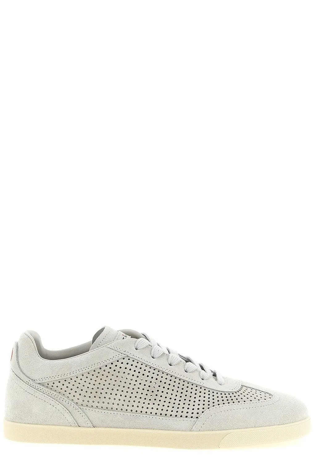 Kiton Perforated Suede Low-Top Sneakers