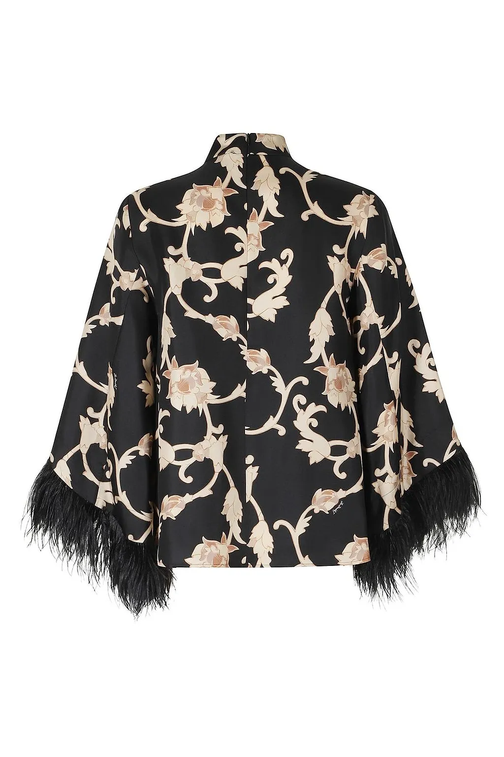 La Doublej Make An Exit Feather-Trim Top