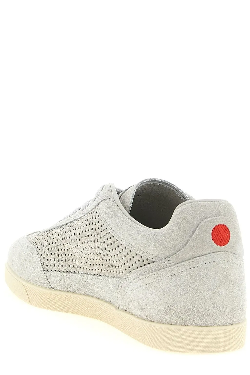 Kiton Perforated Suede Low-Top Sneakers