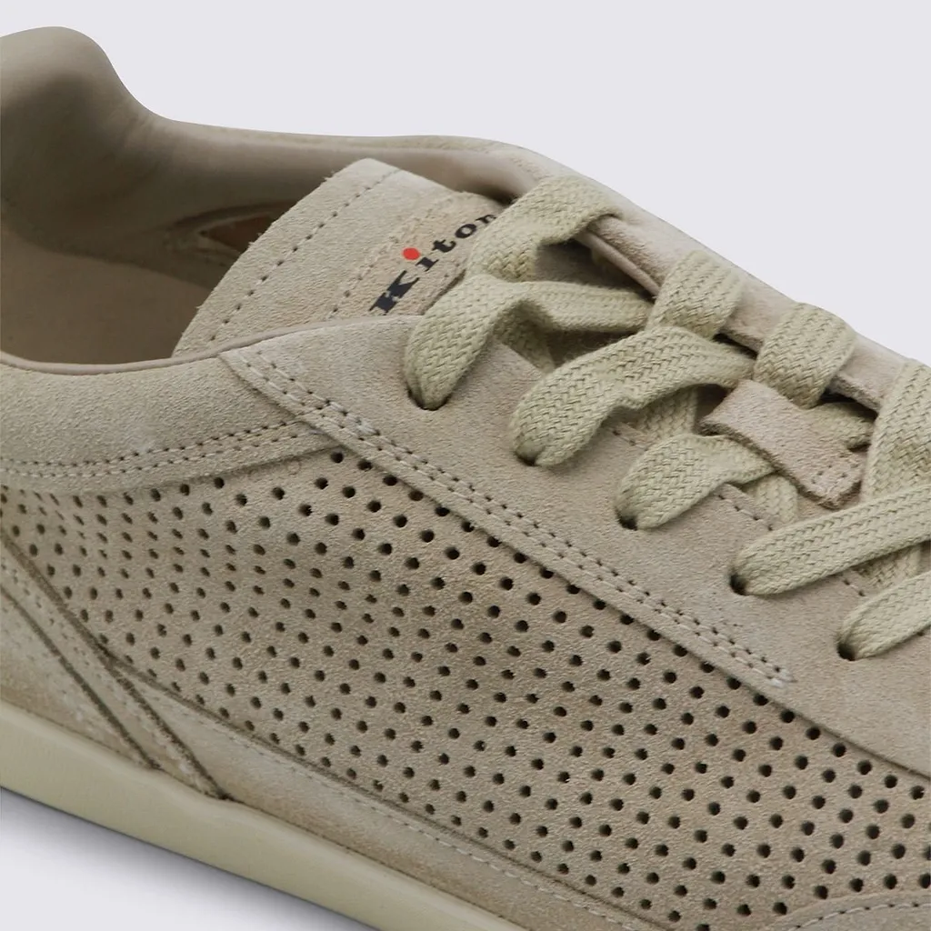 Kiton Perforated Low-Top Sneakers