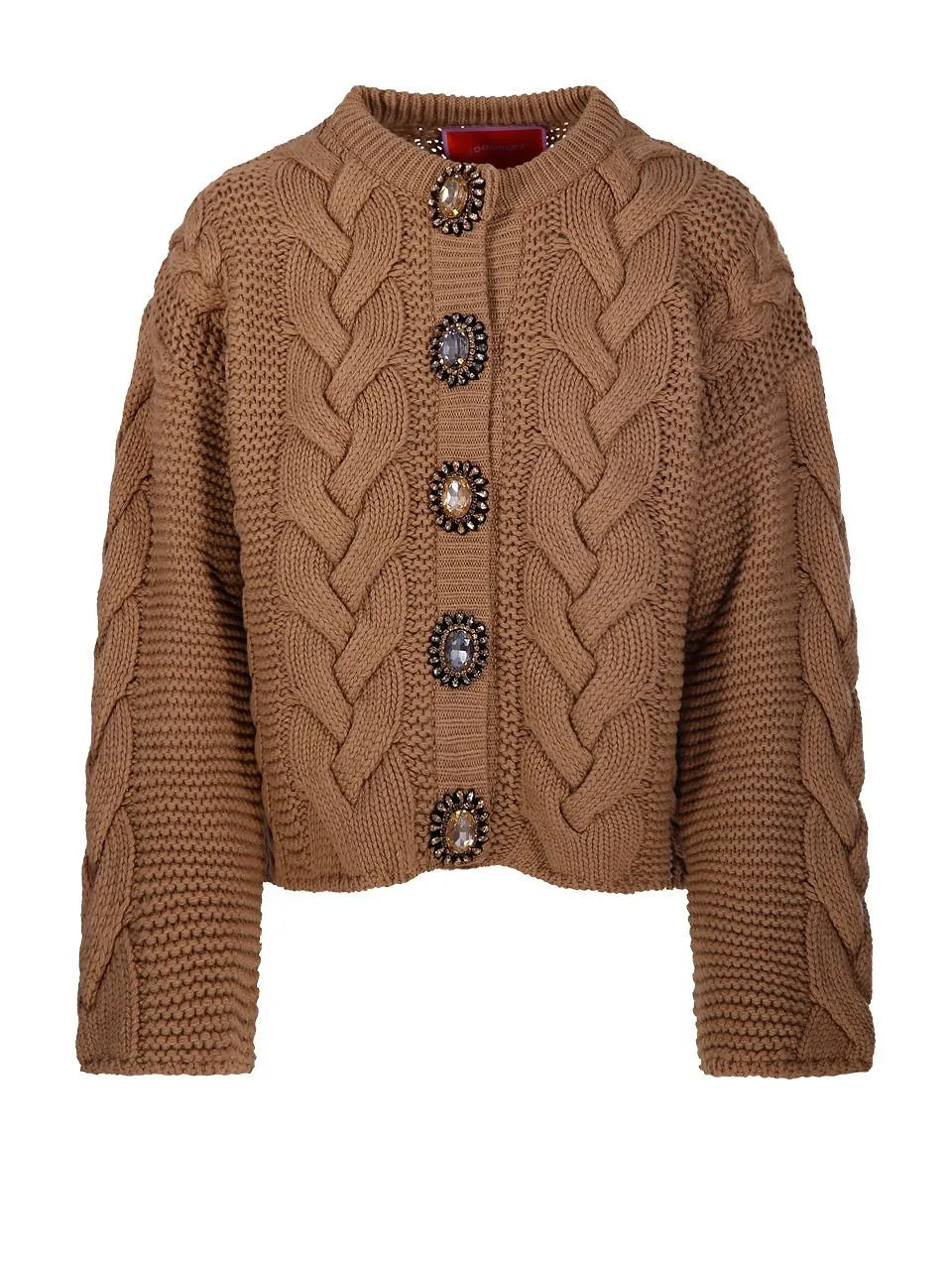 La Doublej Portrait Cable Knit Cardigan