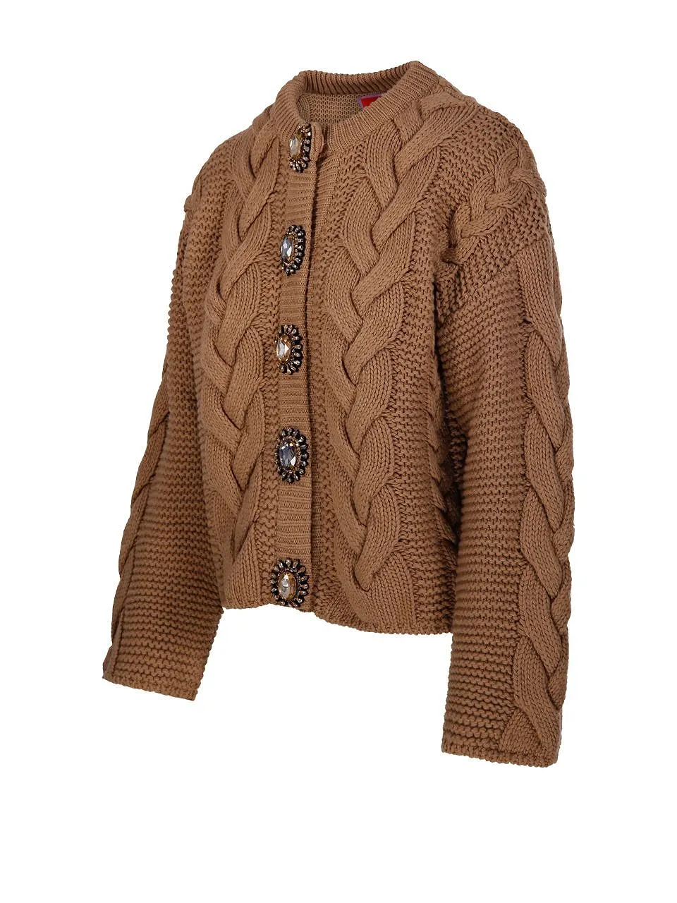La Doublej Portrait Cable Knit Cardigan