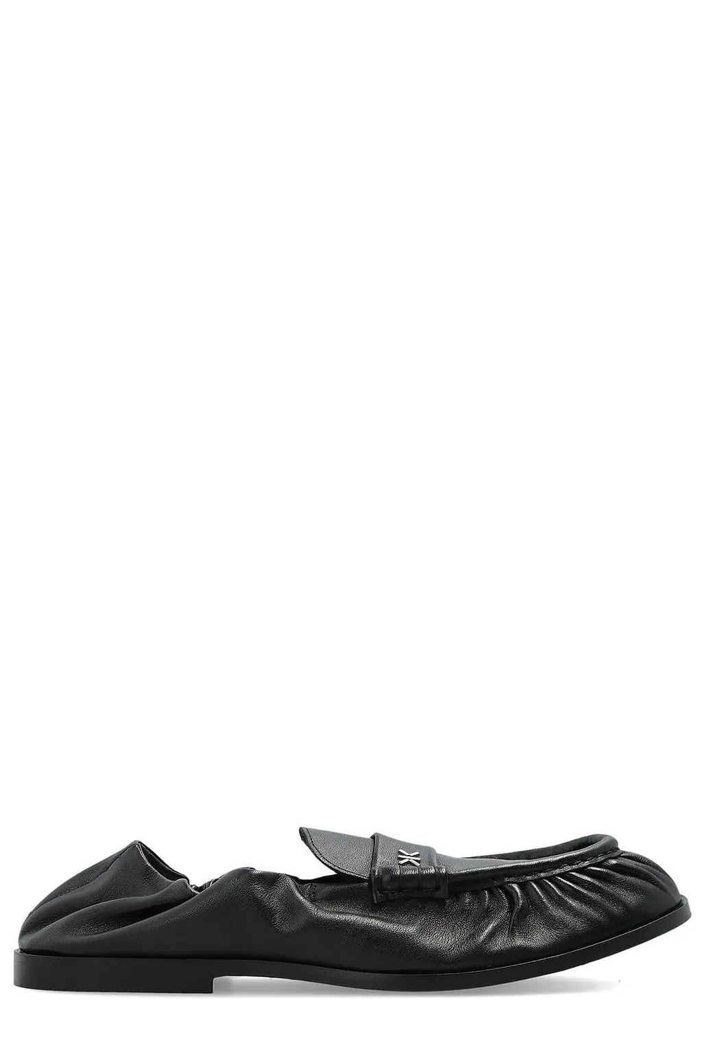 Kenzo Ruched Leather Flat Shoes