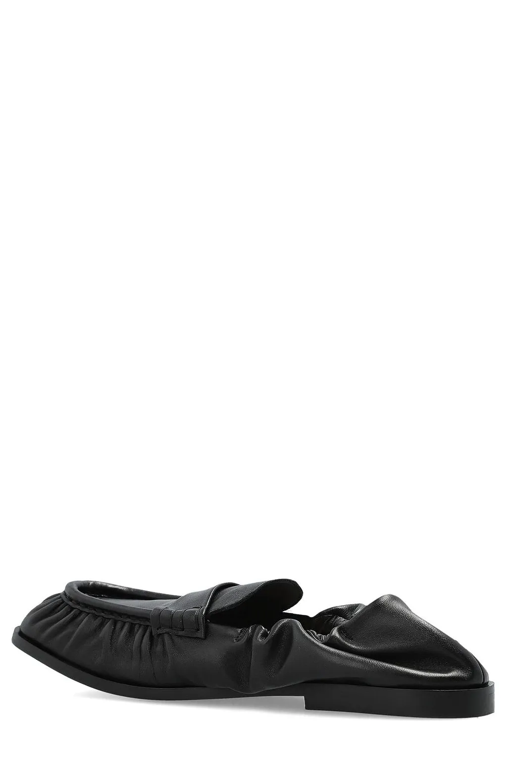 Kenzo Ruched Leather Flat Shoes
