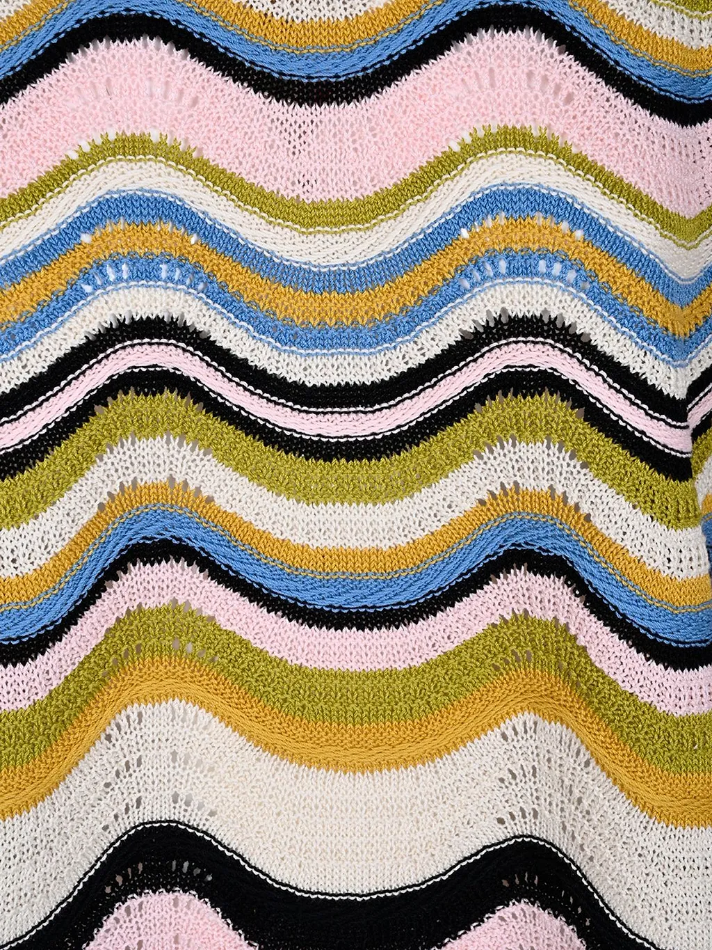 La Doublej Wavy Knit Knitted Top