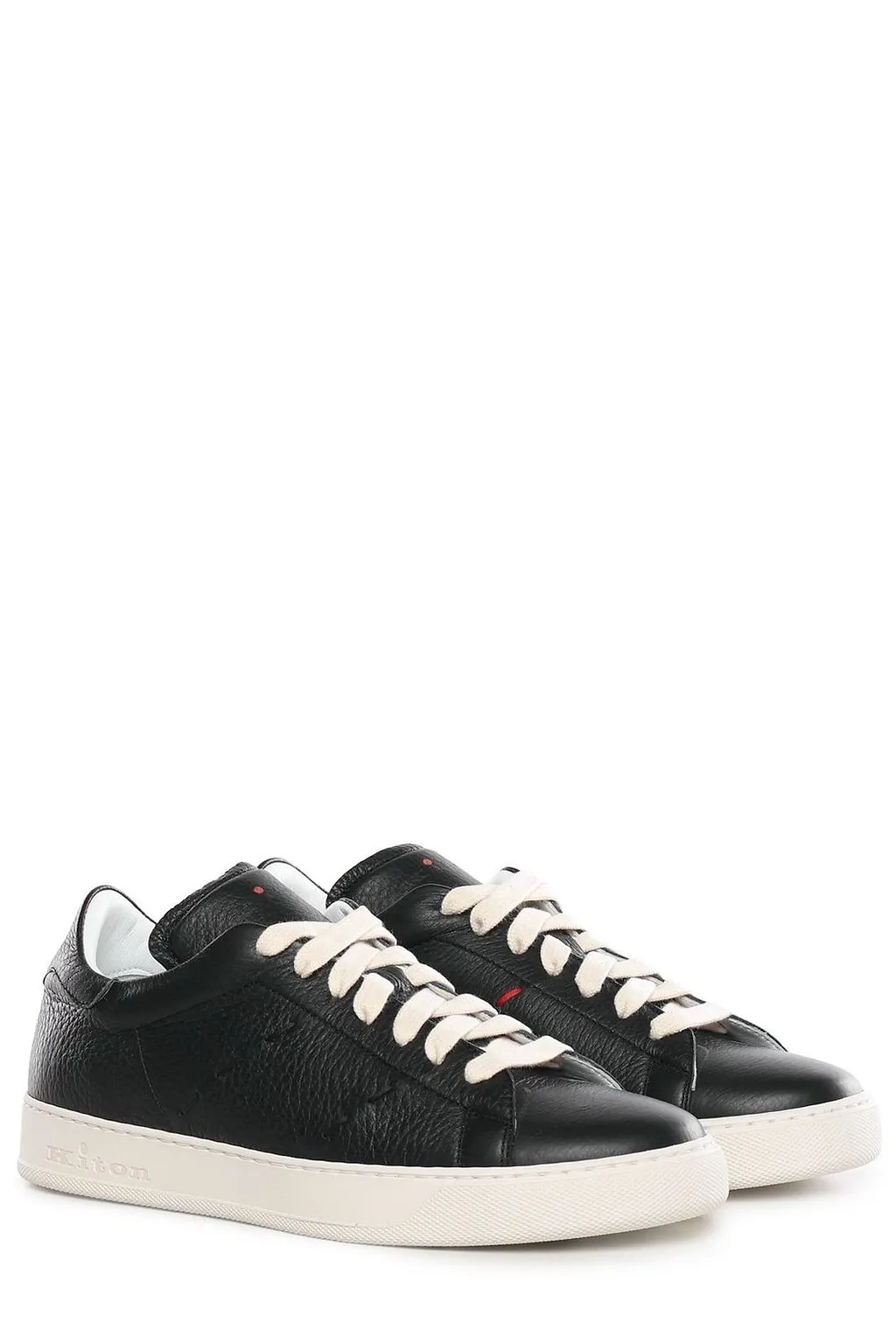 Kiton Round-Toe Lace-Up Sneakers