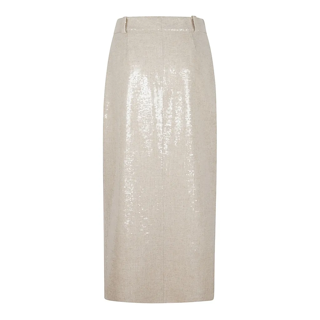 Kiton Sequinned Midi Skirt