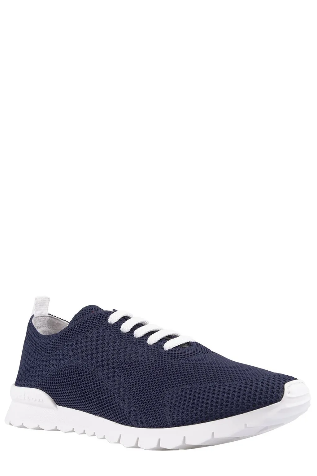 Kiton Stretch-Knitted Lace-Up Sneakers
