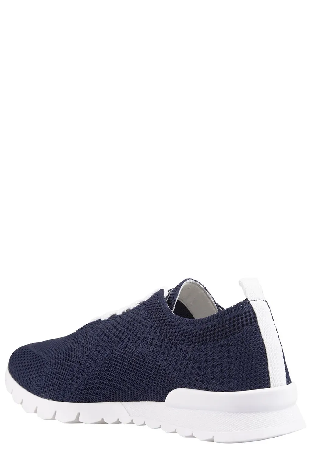 Kiton Stretch-Knitted Lace-Up Sneakers