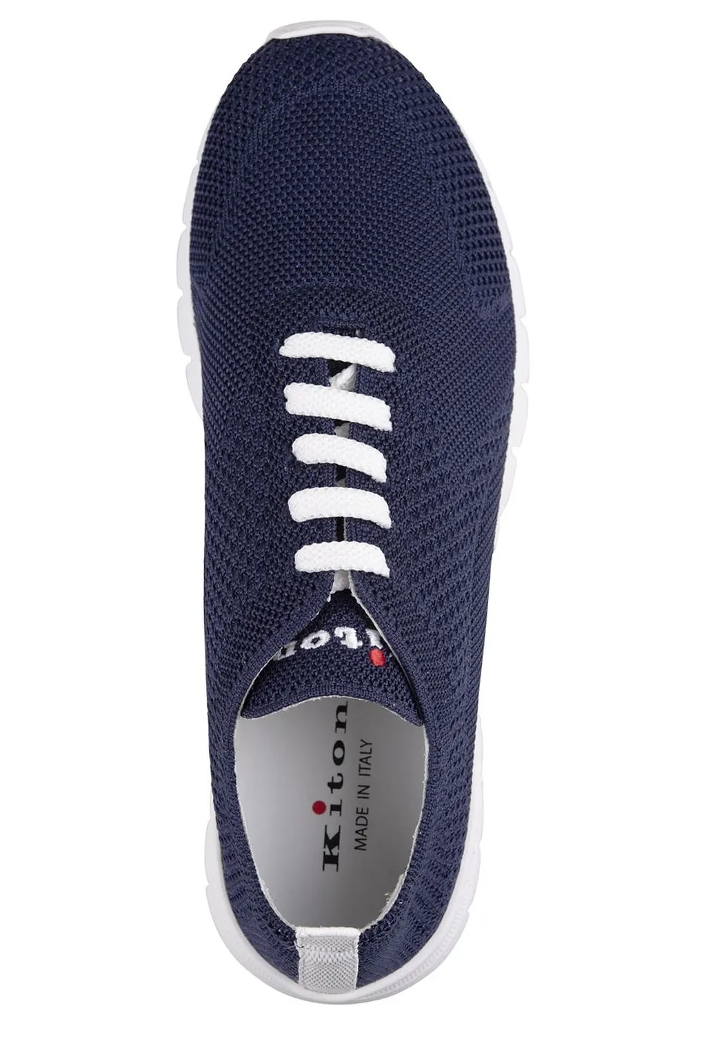 Kiton Stretch-Knitted Lace-Up Sneakers