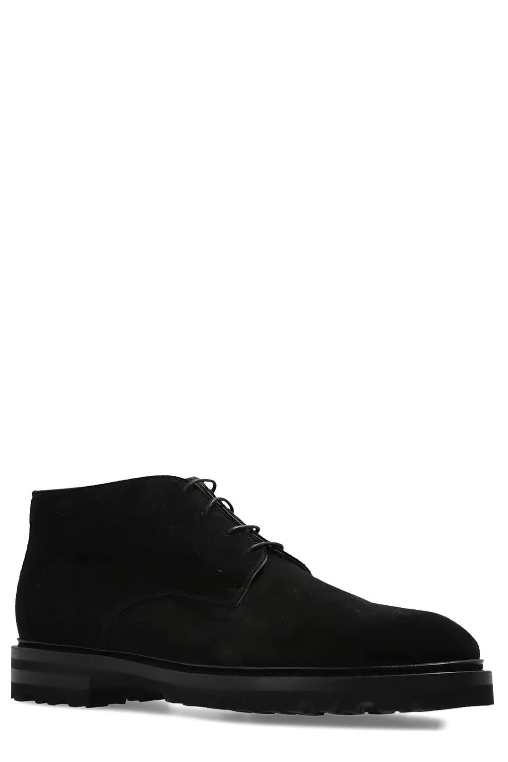 Kiton Suede Lace-Up Boots