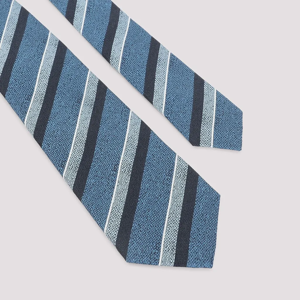 Kiton Striped Silk Tie