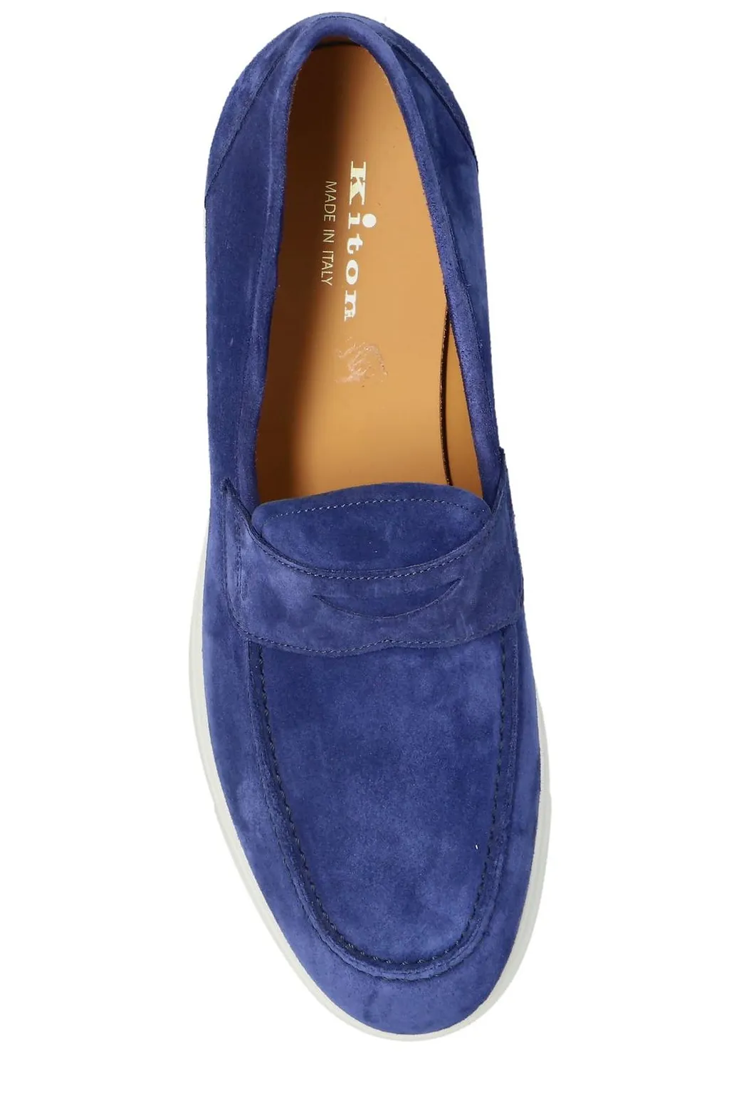 Kiton Suede Penny Loafers