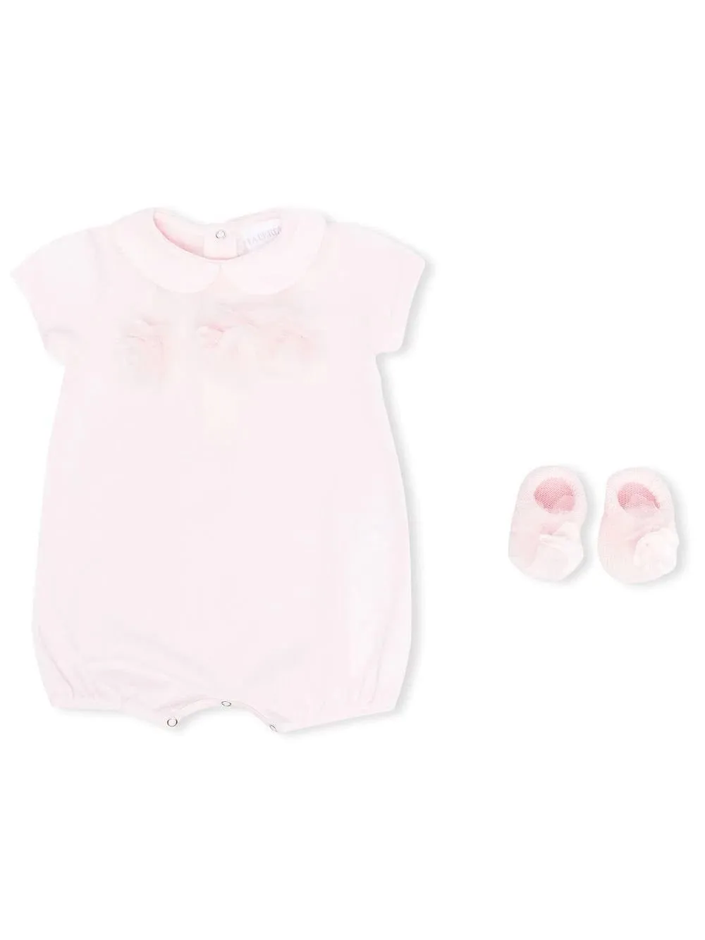 La Perla Kids Floral Motif Romper Set
